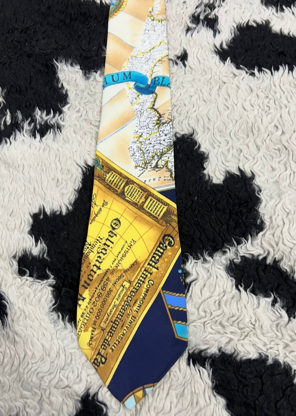 Old World Map Tie