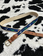 Whales & Seagulls EmbroideredBelt