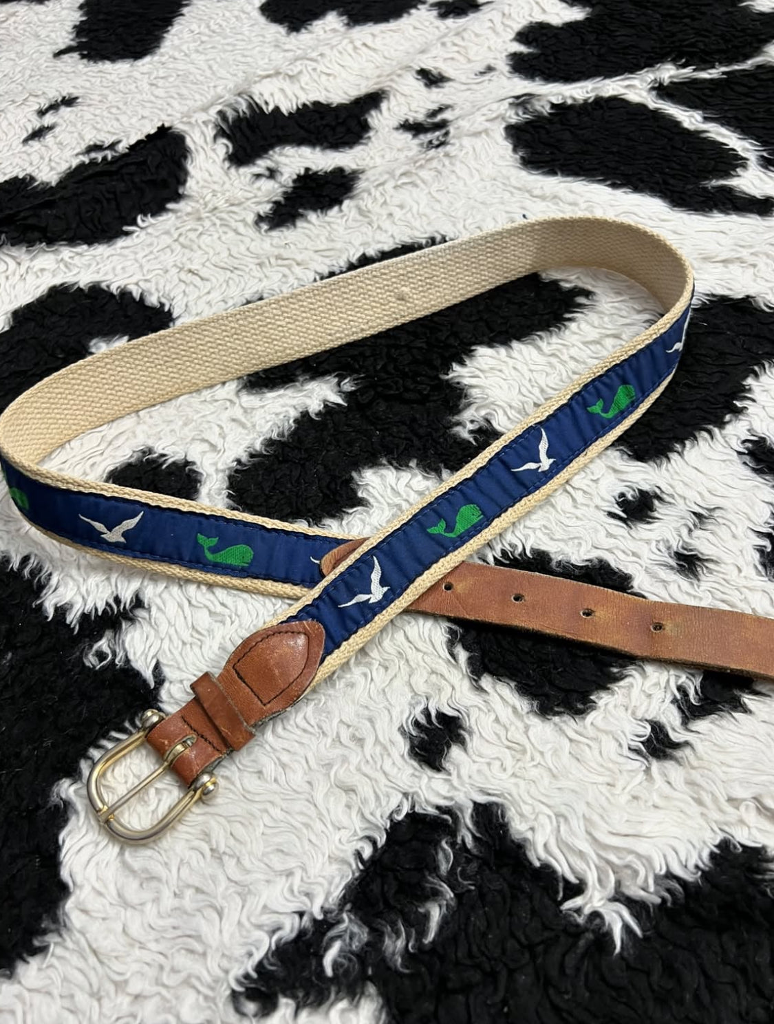 Whales & Seagulls EmbroideredBelt