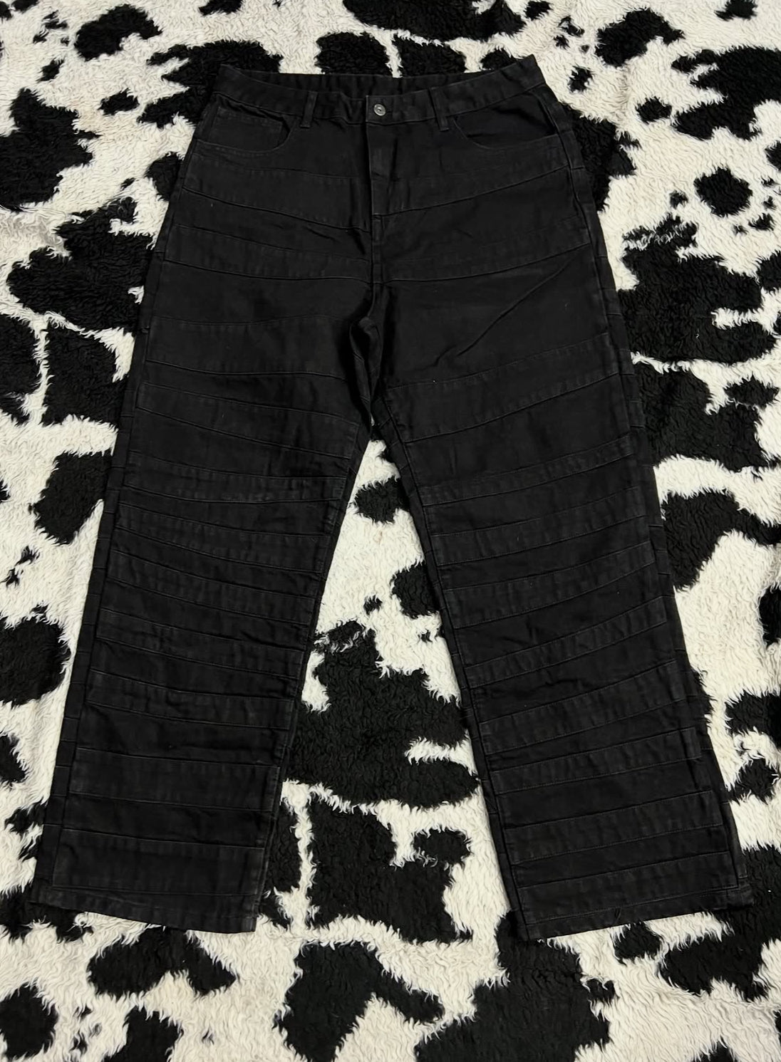 Layered Black Denims (Waist 36)