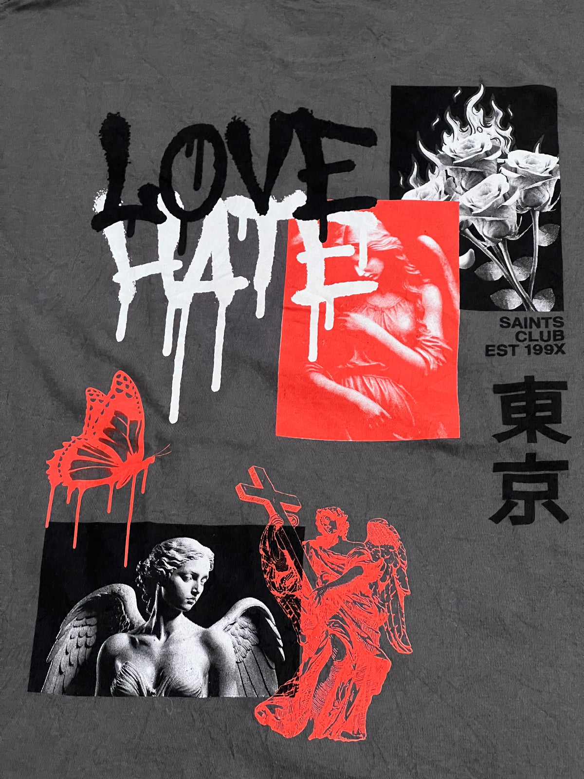 Love - Hate Double Sided Print Tee (Large)