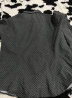 TM Lewins Black Dotted Women's Buttonup