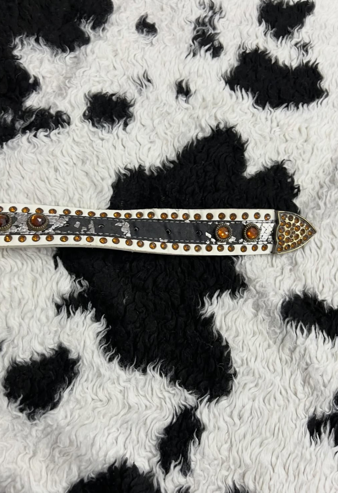 Vintage Bedazzled Buckle Belt