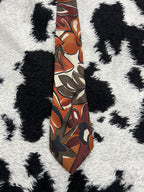 Montecatini Brown Floral Tie