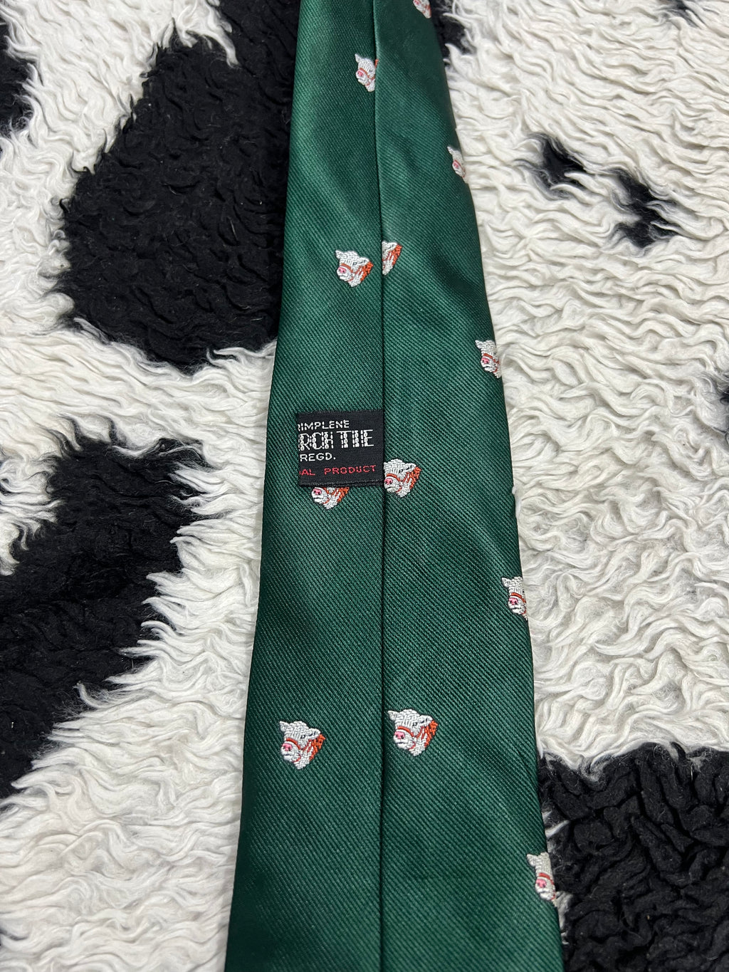 Cows Embroidered Tie
