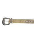Cream-Colored Studded Belt
