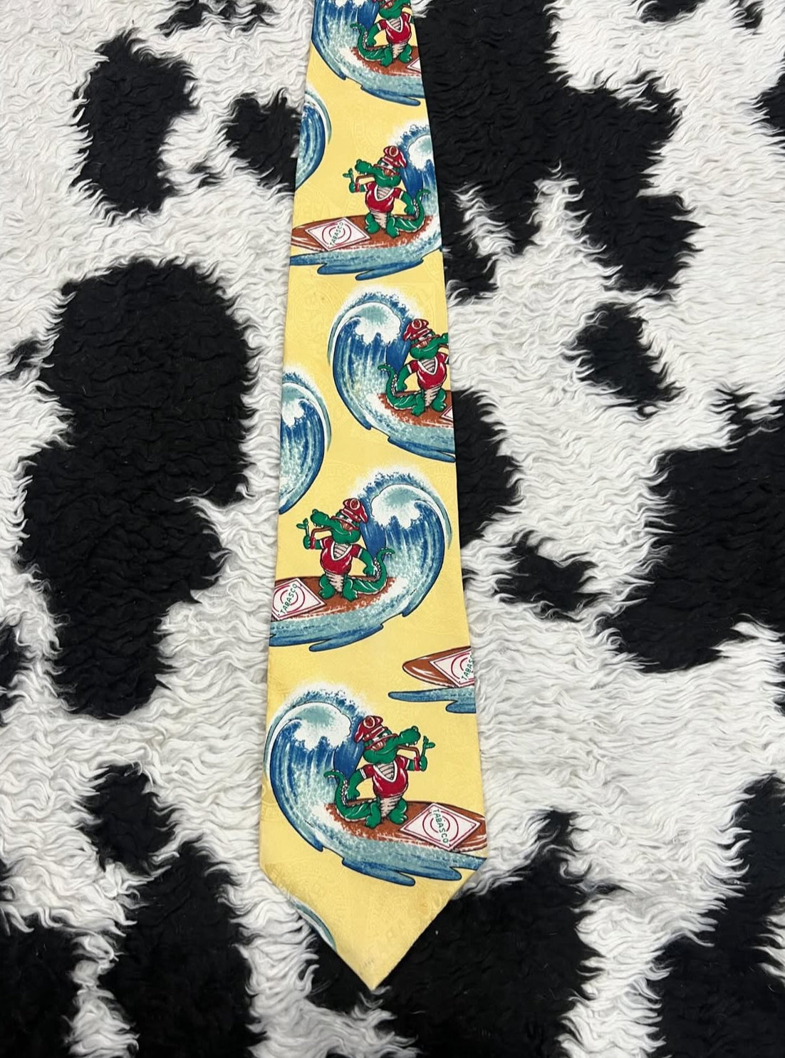 Tabasco Surfing Crocodile Tie