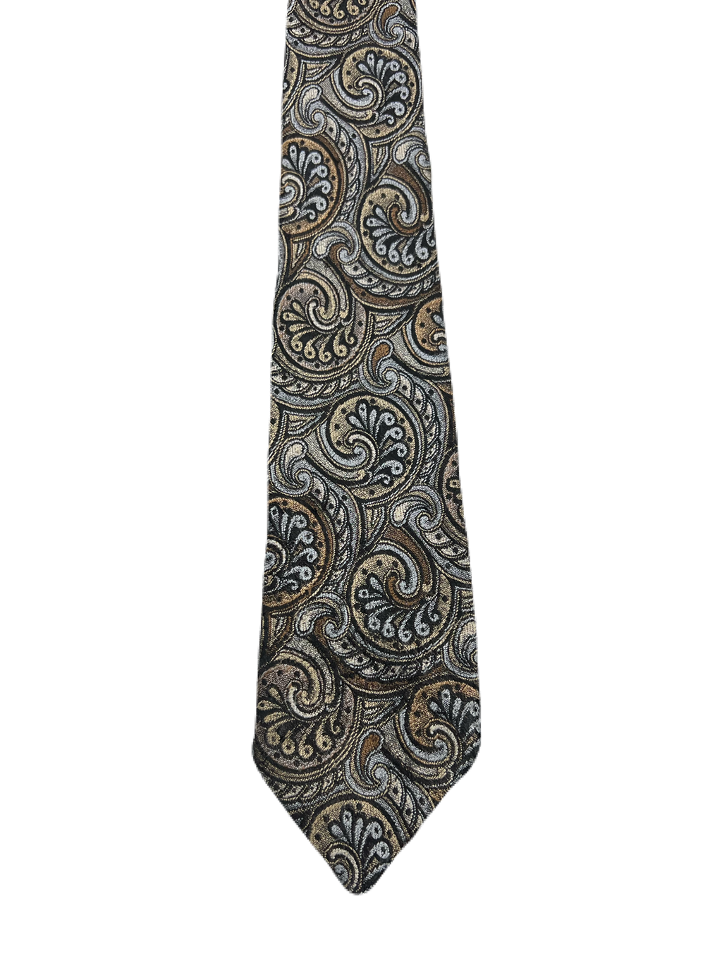 Littlewoods Fully Embroidered Narrow Brown Tie
