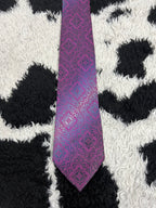 Purple Fully Embroidered Tie