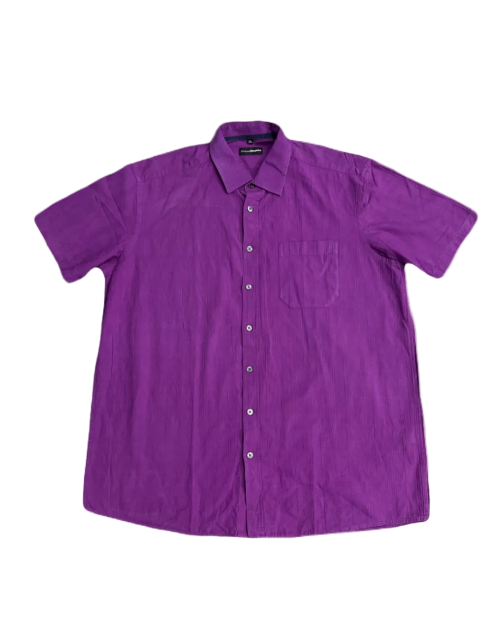 Charles Vögele Purple Half-Sleeve Buttonup