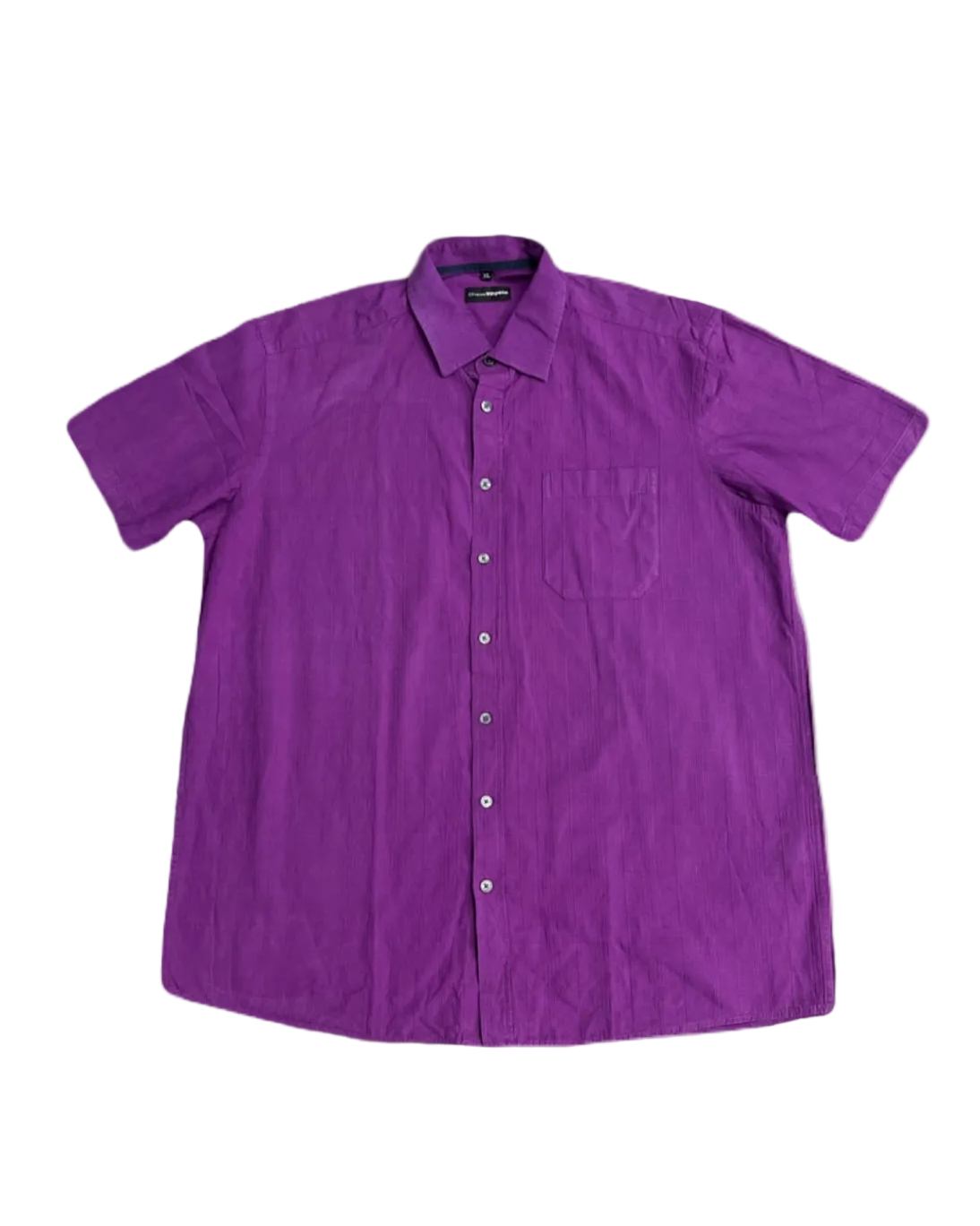 Charles Vögele Purple Half-Sleeve Buttonup