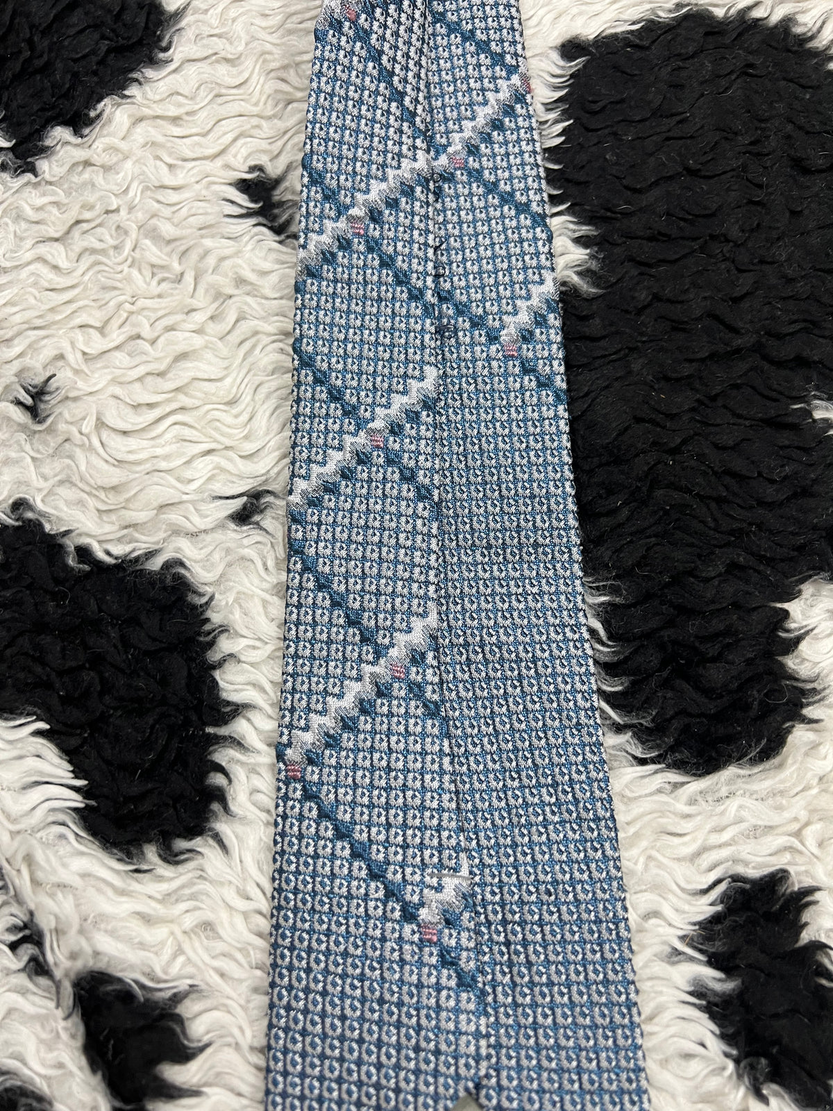 Blue Textured Tie