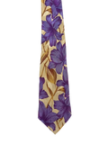 Purple Flowers Graphic Tie