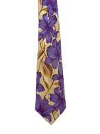 Purple Flowers Graphic Tie