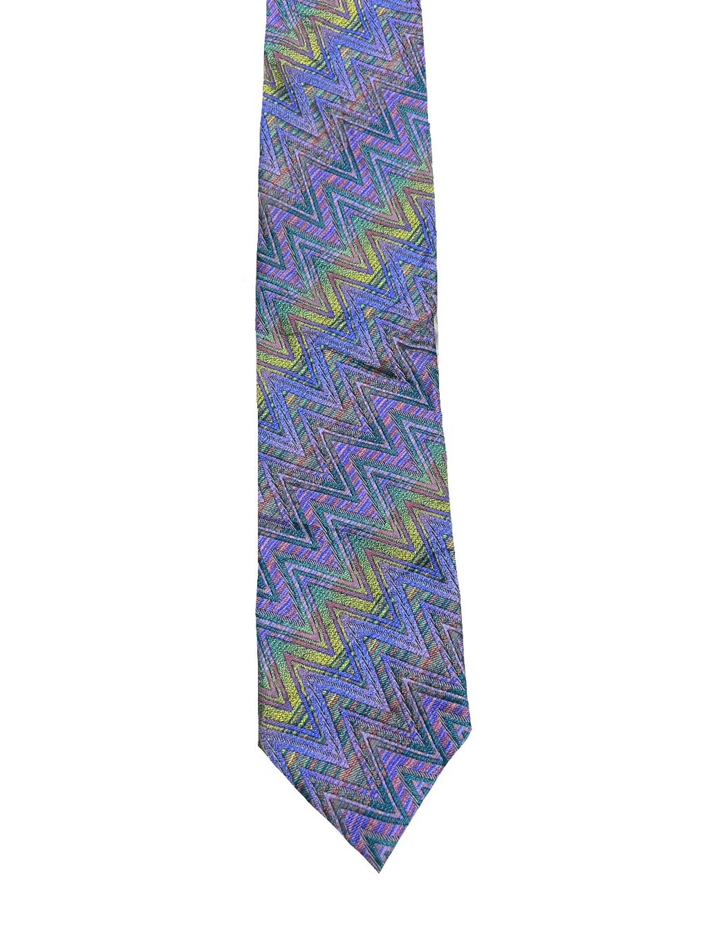Missoni Zigzag Embroidered Narrow Tie