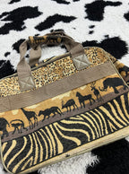 Safari Animals Embroidered Bag