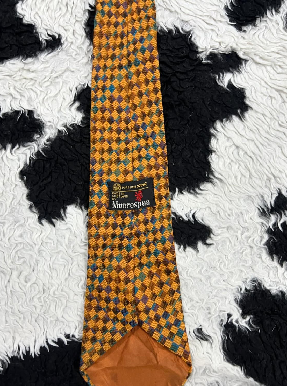 Woolen Checkered Tie