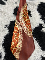 Brown Floral Tie