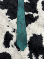 Planes & Parachute Narrow Embroidered Tie