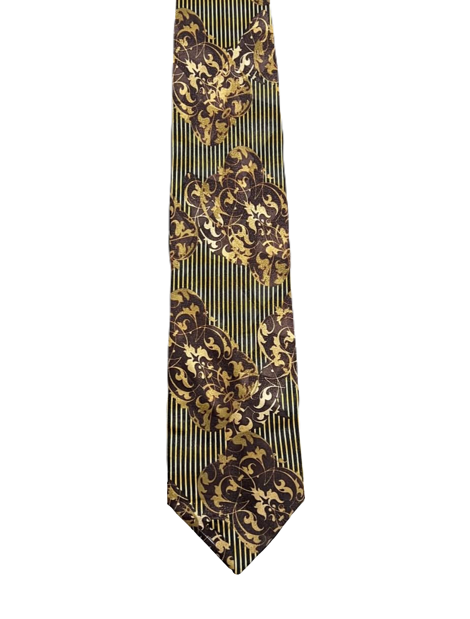 Fratello Brown & Gold Tie