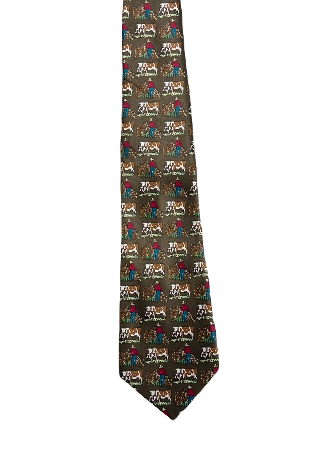 Cows & Farmer Tie