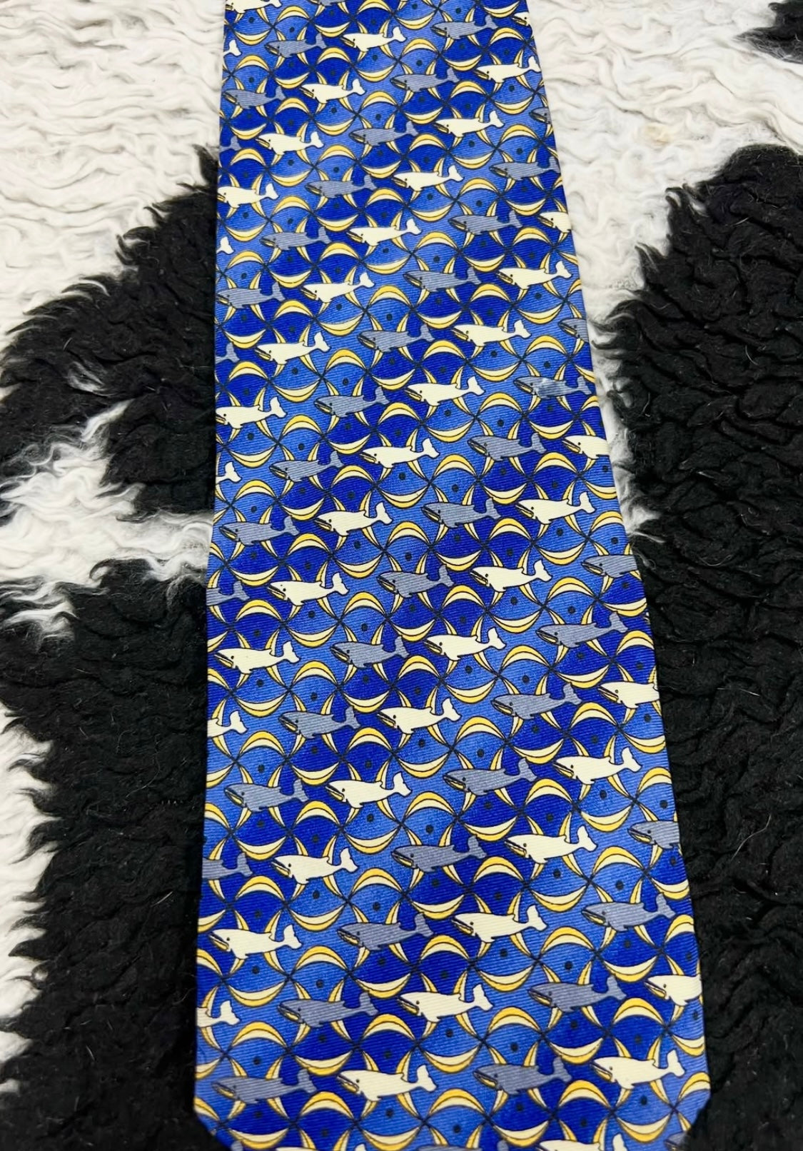 Blue Whales Tie