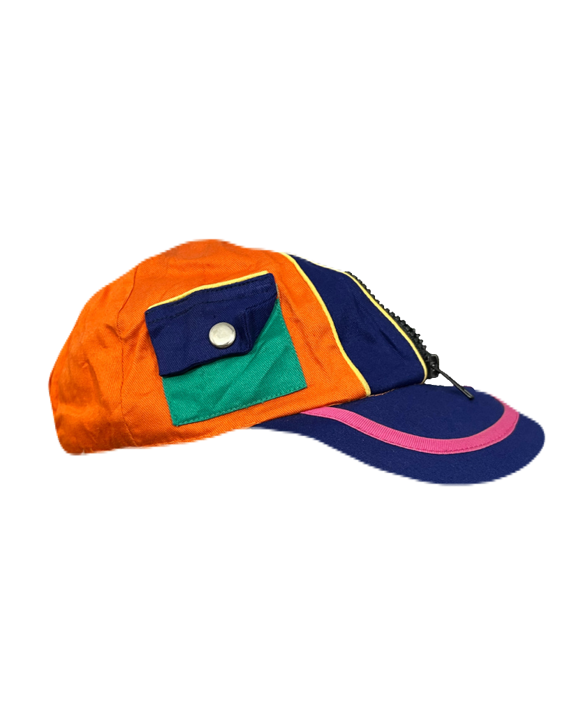 Vibrant Pocketed Zipper Cap