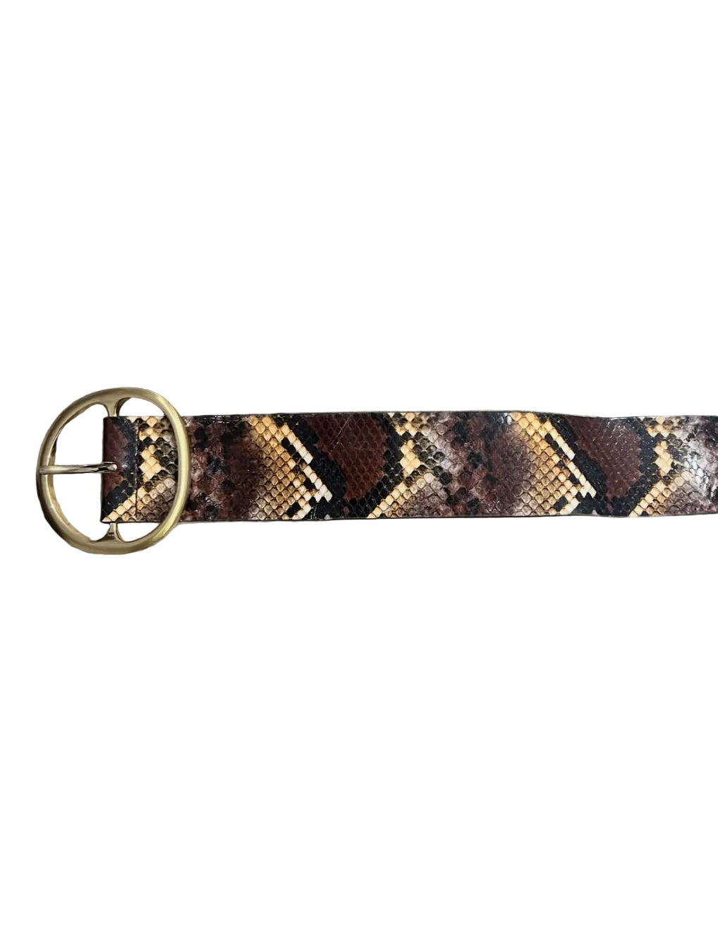Snake-Skin Wide Belt