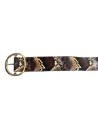 Snake-Skin Wide Belt