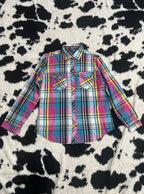 Vibrant Plaid Buttonup
