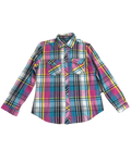 Vibrant Plaid Buttonup