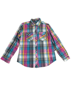 Vibrant Plaid Buttonup