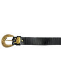 Golden Buckle Black Belt