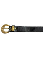 Golden Buckle Black Belt