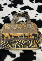 Safari Animals Embroidered Bag