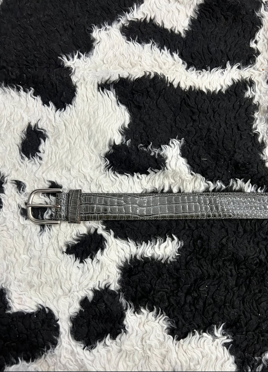 Grey Scaled Narrow Belt