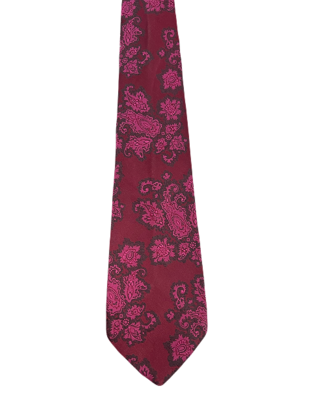 John Collier Pink Paisley Tie
