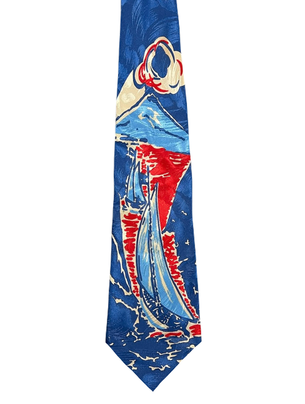 Sailing Boat & Island Tie
