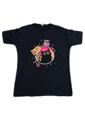 "Don't Open, Evil Inside" Black Cat Tee (Medium - Large)