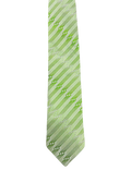 Double TWO Green Embroidered Tie