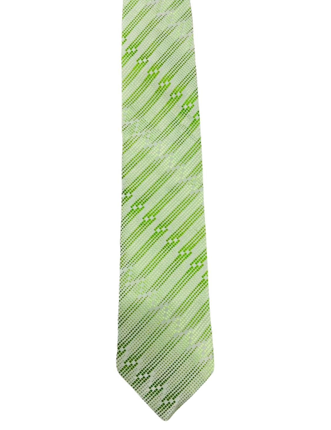 Double TWO Green Embroidered Tie