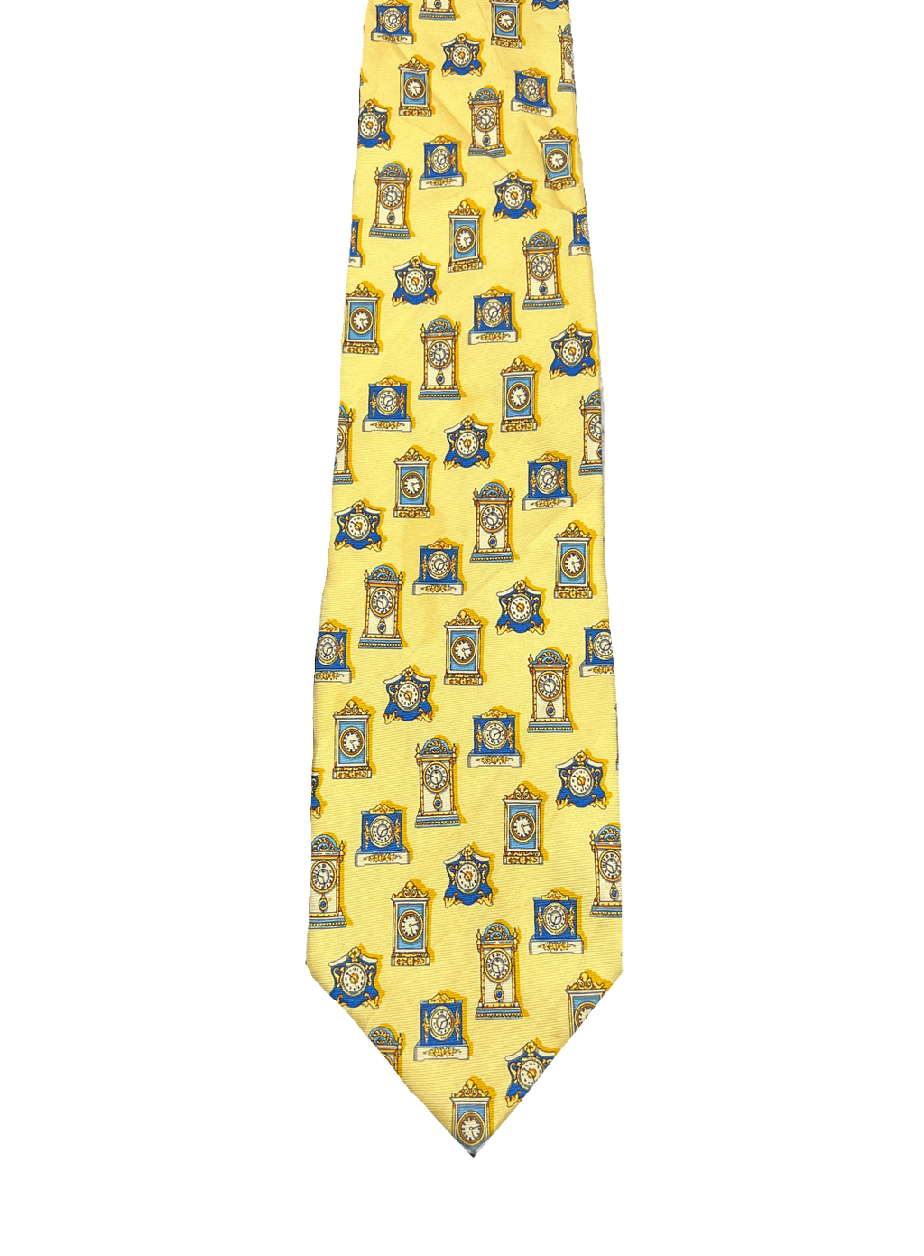 Clocks Graphic Tie