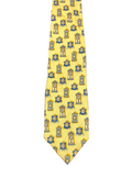 Clocks Graphic Tie