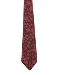 Plum & Pink Floral Narrow Tie