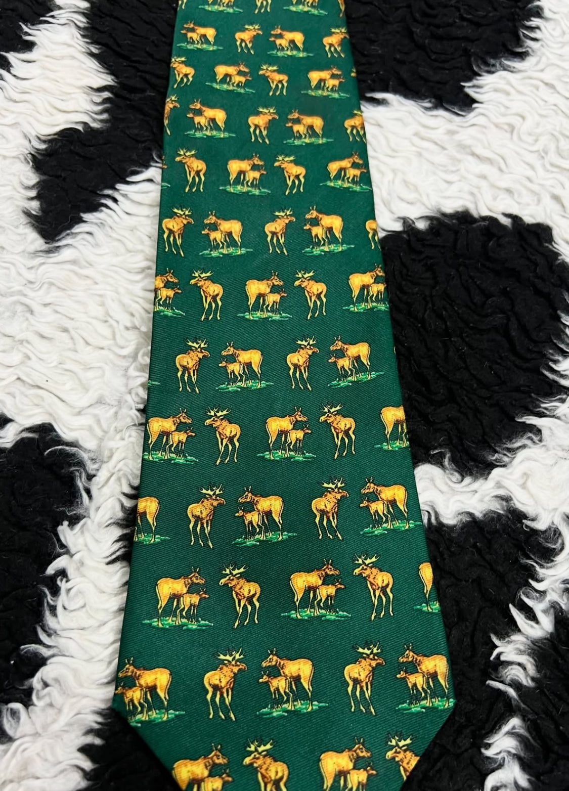 Moose in Wildlife Tie