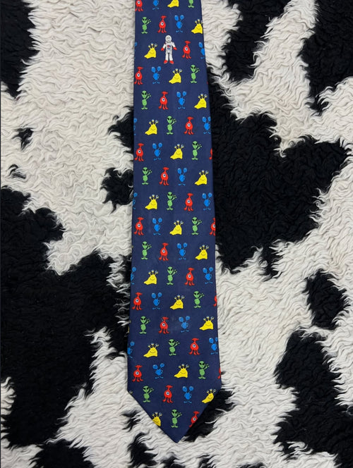 Aliens & Astronaut Tie
