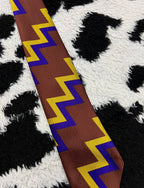 Brown Zig-Zag Tie