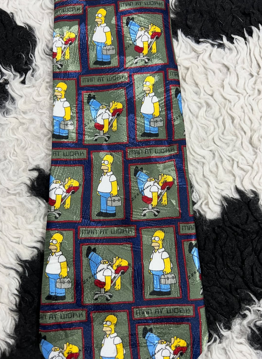 Homer Simpson "Man at Work" Tie