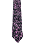 Black & Pink Floral Tie