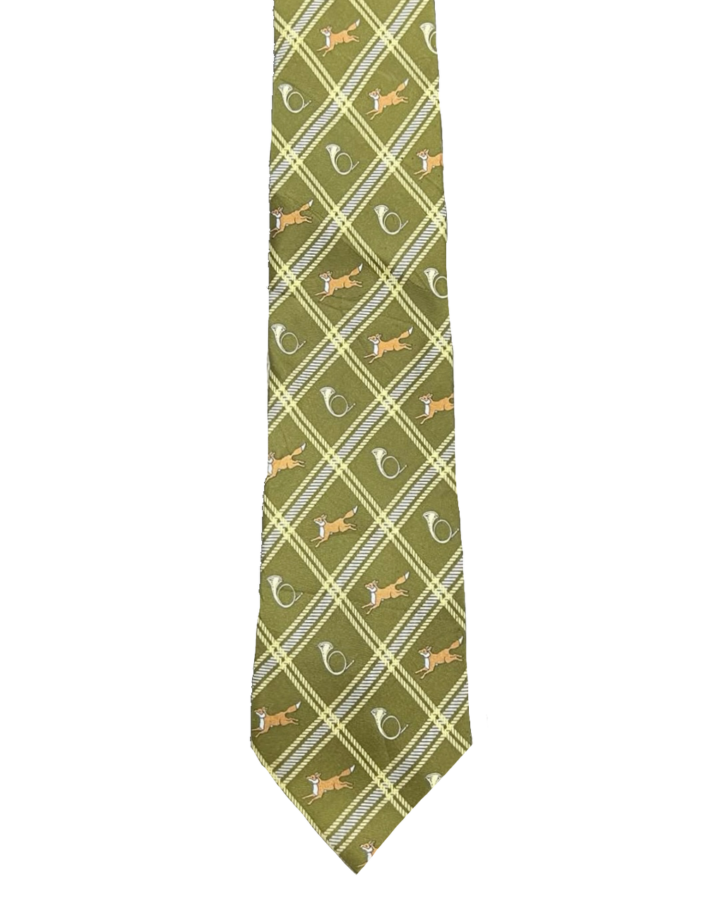 Fox & Hunting Horn Tie